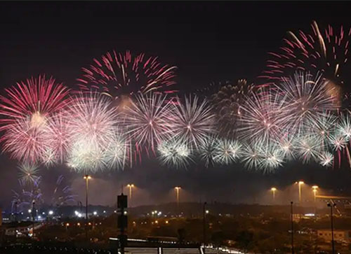 鹤峰县焰火晚会